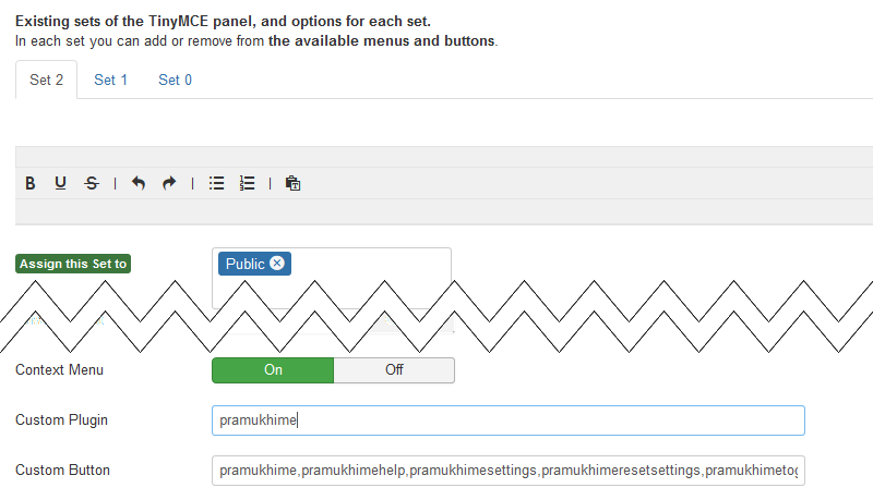 Joomla TinyMCE set 2