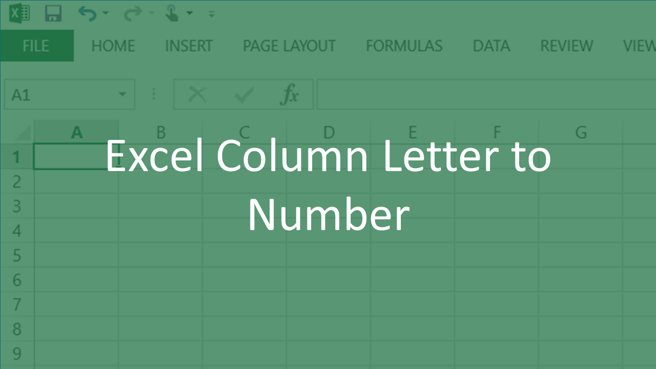 Excel Column Letter To Number Quick Reference Vishal Monpara