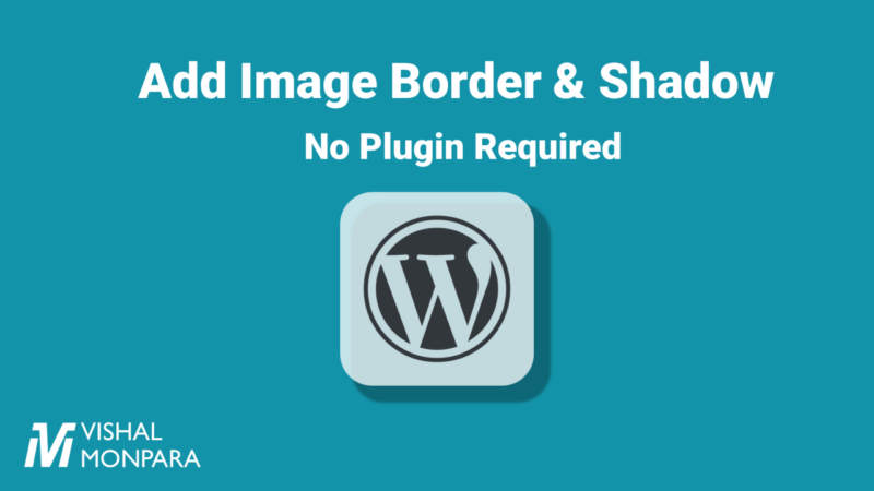 WordPress image border and shadow