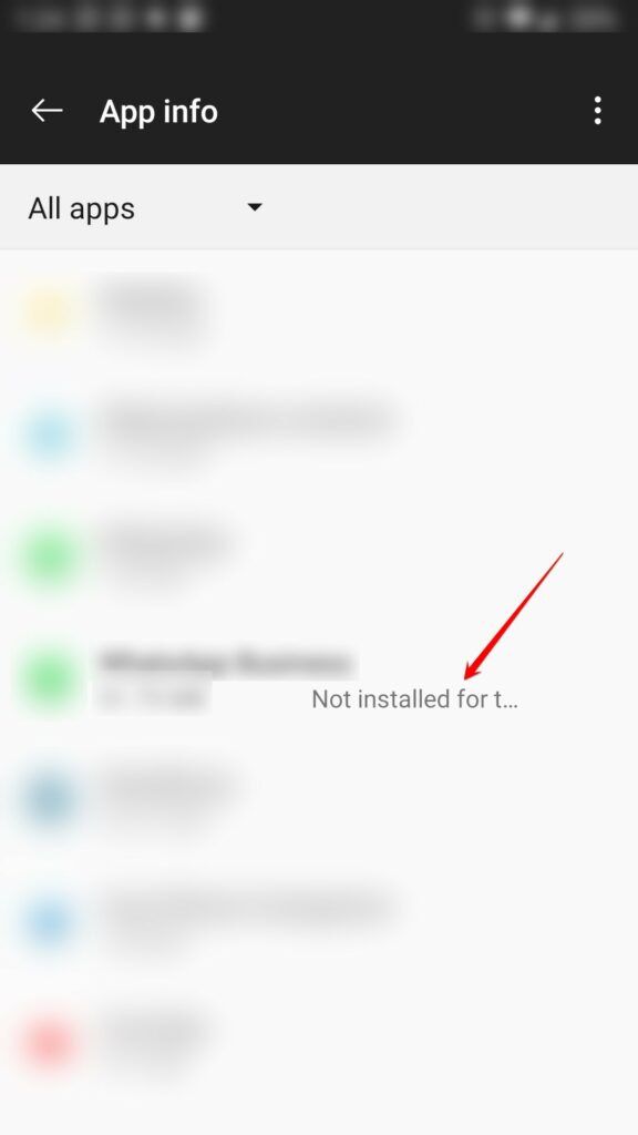 Android App Not Installed For Label