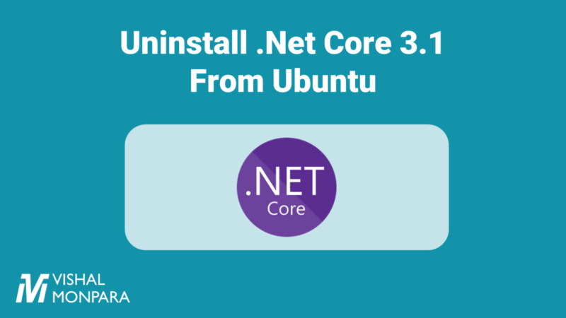 Uninstall .Net Core 3